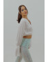 UVIA Bluza crop de matase - Pled.ro