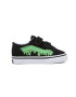 Vans Pantofi sport de piele intoarsa cu velcro Old Skool V Glow - Pled.ro