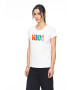 Vegea Tricou cu imprimeu text - Pled.ro