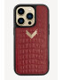 VELANTE OFFICIALE Carcasa iPhone 14 Pro Max din piele cu model piele de crocodil - Pled.ro