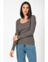 Vero Moda Bluza din amestec de bumbac organic cu aspect striat New Ava - Pled.ro