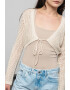 Vero Moda Cardigan crop cu decolteu in V Madera - Pled.ro