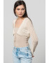 Vero Moda Cardigan crop cu decolteu in V Madera - Pled.ro