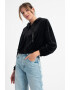 Vero Moda Hanorac crop cu aspect catifelat Athena - Pled.ro