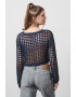 Vero Moda Pulover crop cu perforatii Ibiza - Pled.ro