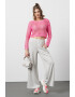 Vero Moda Pulover crop cu perforatii Ibiza - Pled.ro