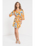 Vero Moda Rochie cu decolteu in V si model floral Nala - Pled.ro