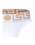 Versace Chiloti tanga din amestec de bumbac organic cu banda logo in talie 48287 - Pled.ro