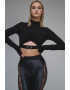 Versace Jeans Couture Bluza crop cu decupaj - Pled.ro