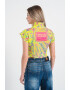 Versace Jeans Couture Bluza crop cu imprimeu abstract - Pled.ro