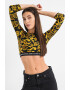 Versace Jeans Couture Bluza crop cu model - Pled.ro