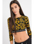 Versace Jeans Couture Bluza crop cu model - Pled.ro