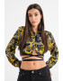 Versace Jeans Couture Camasa crop cu imprimeu logo - Pled.ro