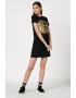 Versace Jeans Couture Rochie tip tricou cu logo metalizat - Pled.ro