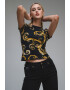 Versace Jeans Couture Tricou cu decolteu la baza gatului si model - Pled.ro