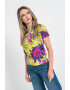 Versace Jeans Couture Tricou cu imprimeu abstract si logo - Pled.ro