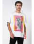 Versace Jeans Couture Tricou lejer din bumbac cu imprimeu grafic - Pled.ro