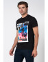 Versace Jeans Couture Tricou slim fit cu decolteu la baza gatului si imprimeu logo - Pled.ro