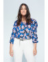 VIOLETA BY MANGO Bluza cu imprimeu floral Narciso - Pled.ro