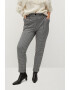 VIOLETA BY MANGO Pantaloni cu model houndstooth Trip - Pled.ro