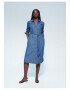 VIOLETA BY MANGO Rochie tip camasa din denim Kristen - Pled.ro