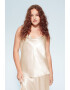 VIOLETA BY MANGO Top din satin Metal - Pled.ro