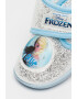 Walt Disney Pantofi metalizati cu inchidere velcro si imprimeu Frozen - Pled.ro