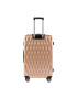 Wings Set Trolere PC 190 - 3 Piese 4 Roti Duble Cifru TSA Policarbonat Auriu - Pled.ro