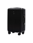 Wings Set Trolere PC 565 - 3 Piese 4 Roti Duble Cifru TSA Policarbonat Negru - Pled.ro