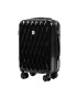 Wings Troler Cabina PC 190 - 55 cm 4 Roti Duble Cifru TSA Policarbonat Negru - Pled.ro