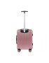 Wings Troler Cabina PC 565 - 55 cm 4 Roti Duble Cifru TSA Policarbonat Rose - Pled.ro