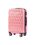 Wings Troler Mediu PC 190 - 66 cm 4 Roti Duble Cifru TSA Policarbonat Rose - Pled.ro