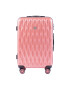 Wings Troler Mediu PC 190 - 66 cm 4 Roti Duble Cifru TSA Policarbonat Rose - Pled.ro