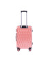 Wings Troler Mediu PC 190 - 66 cm 4 Roti Duble Cifru TSA Policarbonat Rose - Pled.ro