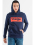 Wrangler Hanorac cu imprimeu logo si buzunar kangaroo - Pled.ro