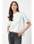 Wrangler Tricou cu maneci cazute si imprimeu tie-dye Girlfriend - Pled.ro