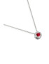 Yakima Jewellery London Colier de aur de 18K cu un rubin si pandantiv cu 1 diamante - Pled.ro