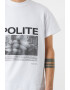 Young Poets Society Tricou cu imprimeu text si foto - Pled.ro