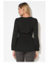 Zee Lane Collection Bluza neagra din sifon - Pled.ro