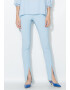 Zee Lane Collection Pantaloni bleu cu pensa si slituri frontale - Pled.ro