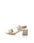 Zee Lane Collection Sandale slingback cu aspect stralucitor - Pled.ro