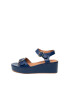 Zee Lane Sandale wedge de piele cu bareta pe glezna - Pled.ro