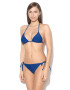 Zee Lane Sutien de baie halter bleumarin si alb cu model geometric - Pled.ro