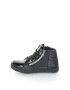 Zee Lane Tenisi mid-high cu garnitura stralucitoare Negru - Pled.ro