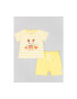 Zippy Set tricou si pantaloni scurti 302725021 Bumbac Galben - Pled.ro