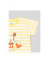 Zippy Set tricou si pantaloni scurti 302725021 Bumbac Galben - Pled.ro