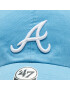 47 Brand Șapcă MLB Atlanta Braves Double Under '47 CLEAN UP BCWS-DBLUN01GWS-CO95 Albastru - Pled.ro