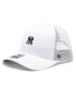 47 Brand Șapcă MLB New York Yankees Base Runner Mesh '47 MVP B-BRNMS17CTP-WHA Alb - Pled.ro