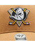 47 Brand Șapcă NHL Anaheim Ducks '47 MVP SNAPBACK H-MVPSP25WBP-QLB Maro - Pled.ro