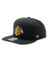 47 Brand Șapcă NHL Chicago Blackhawks No Shot '47 CAPTAIN H-NSHOT04WBP-BKB Negru - Pled.ro